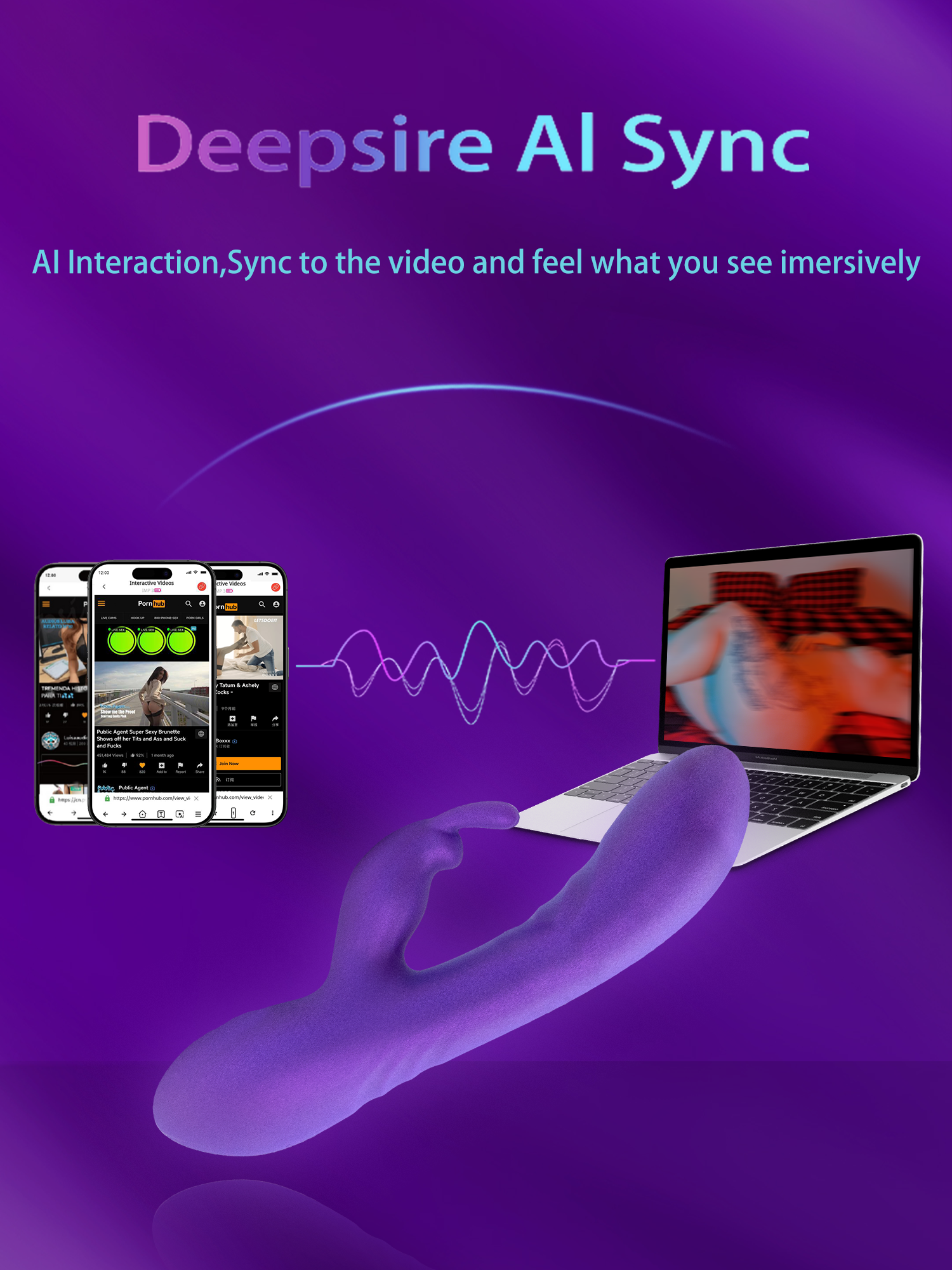 Rabbit Stick - AI-Powered Smart App-Controlled Vibrator for Women | G-Spot Stimulator & Remote Couples Play