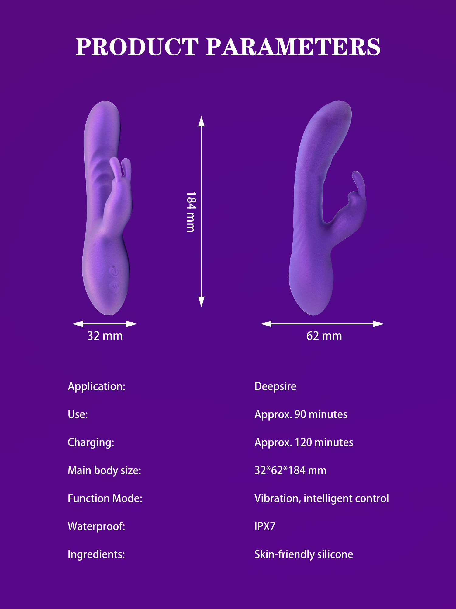 Rabbit Stick - AI-Powered Smart App-Controlled Vibrator for Women | G-Spot Stimulator & Remote Couples Play