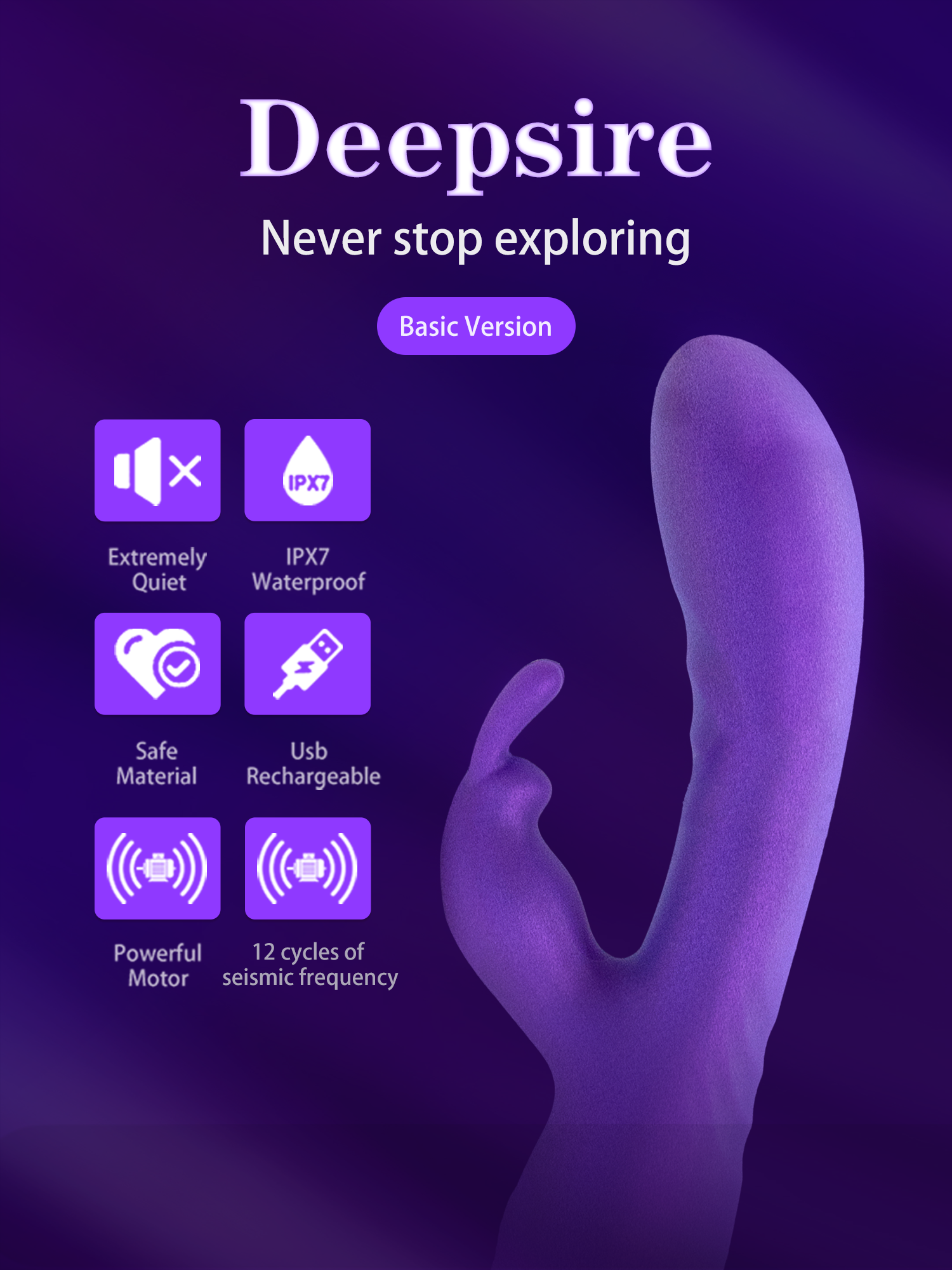 Rabbit Stick - AI-Powered Smart App-Controlled Vibrator for Women | G-Spot Stimulator & Remote Couples Play