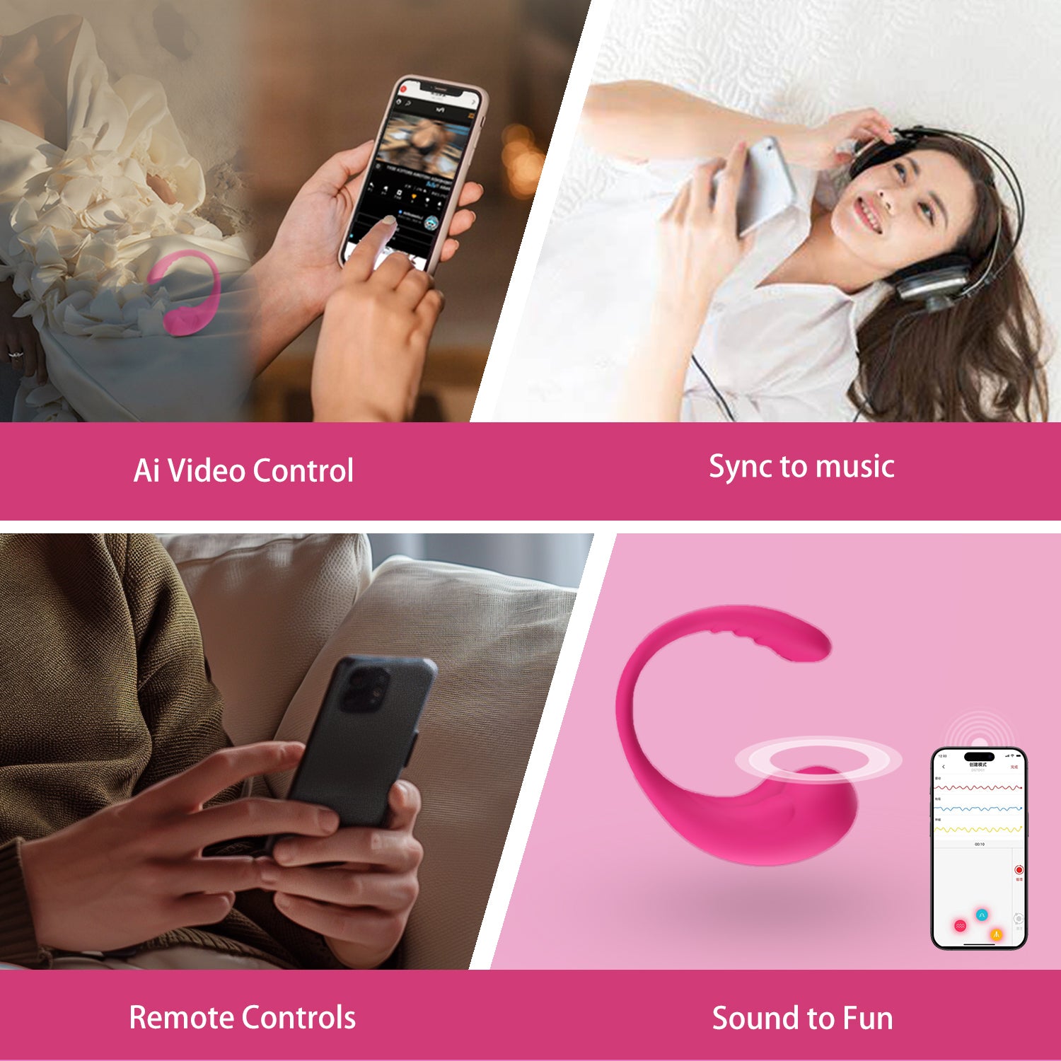Lace - AI-Powered Smart App-Controlled Vibrator for Women | G-Spot Stimulator & Remote Couples Play